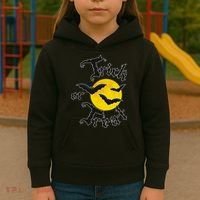 Trick Or Treat Bats Halloween Kids Hoodie thumb 3