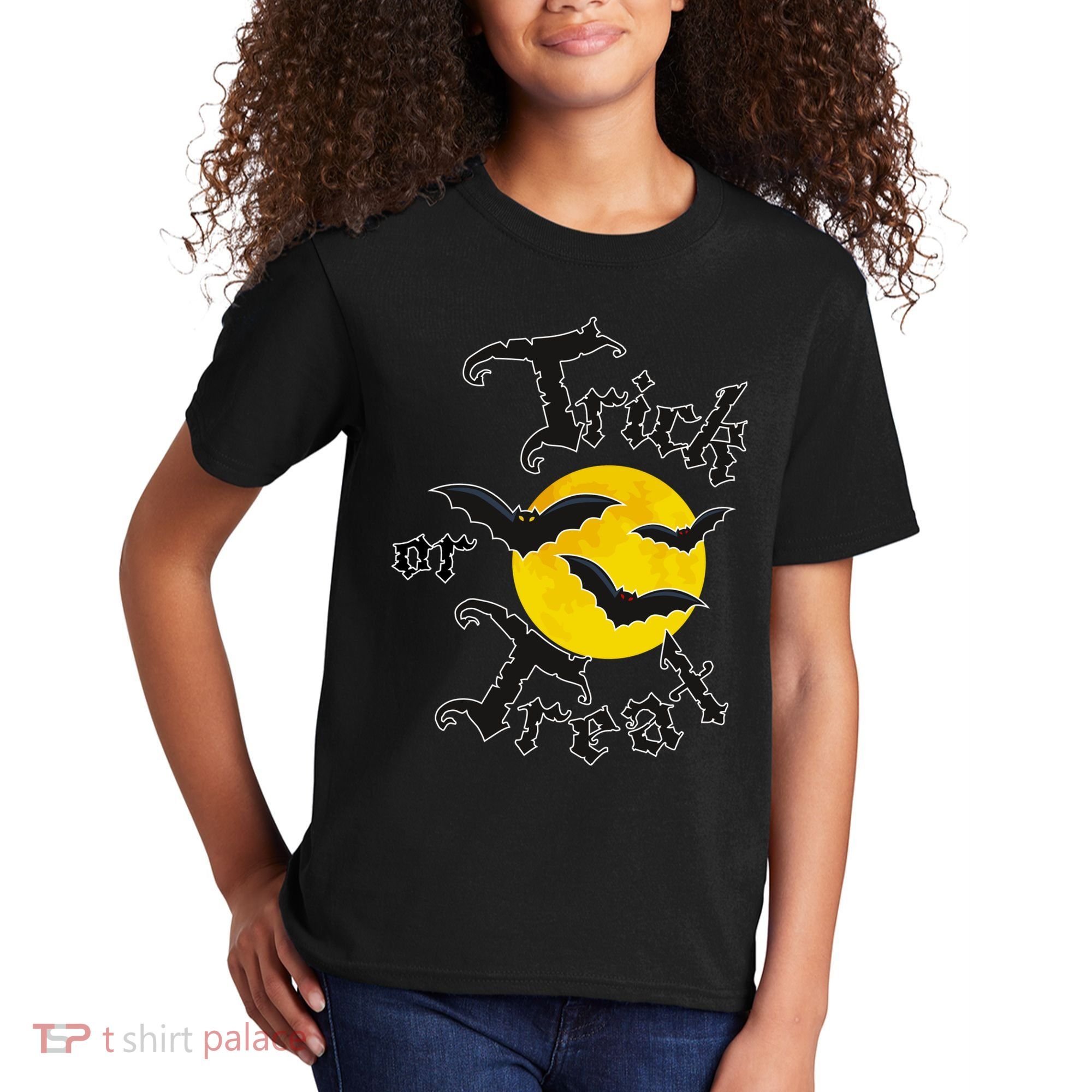Trick Or Treat Bats Halloween Kids T-Shirt
