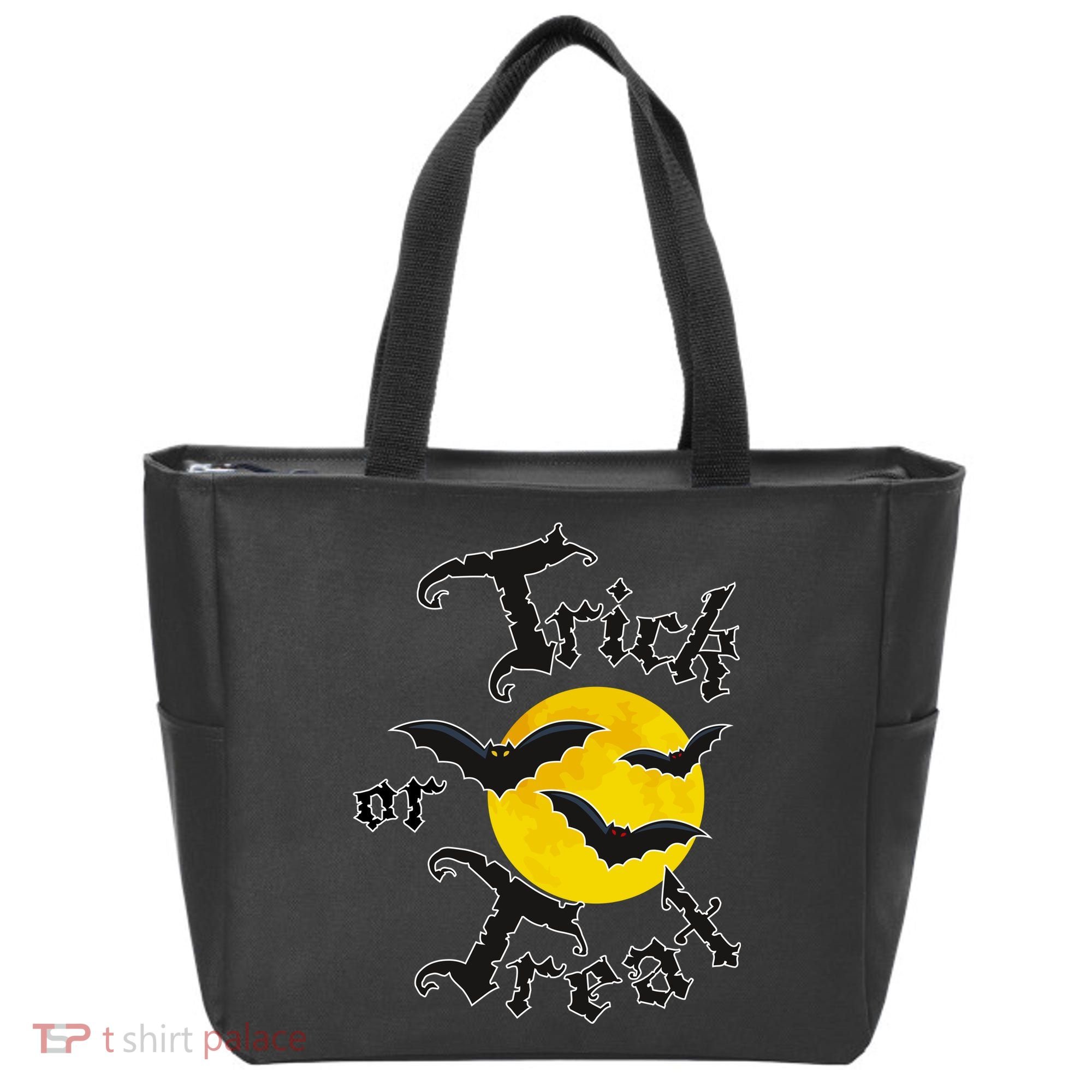 Trick Or Treat Bats Halloween Tote Bag