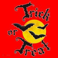 Trick Or Treat Bats Halloween Santa Hat thumb 1