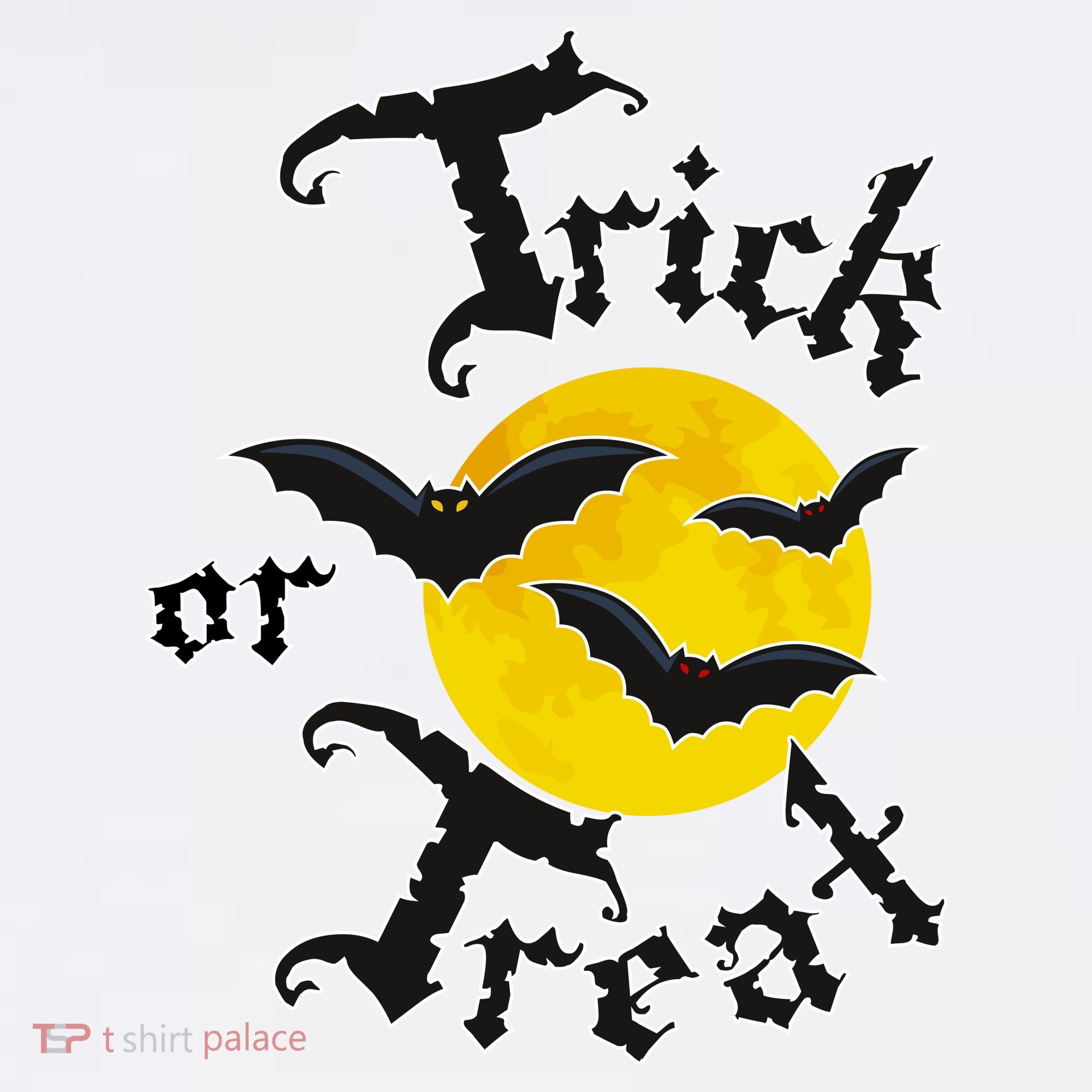 Trick Or Treat Bats Halloween Garment-Dyed Sweatshirt