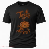 Trick Or Treat Pumpkin Halloween Cooling Performance Crew T-Shirt thumb 0