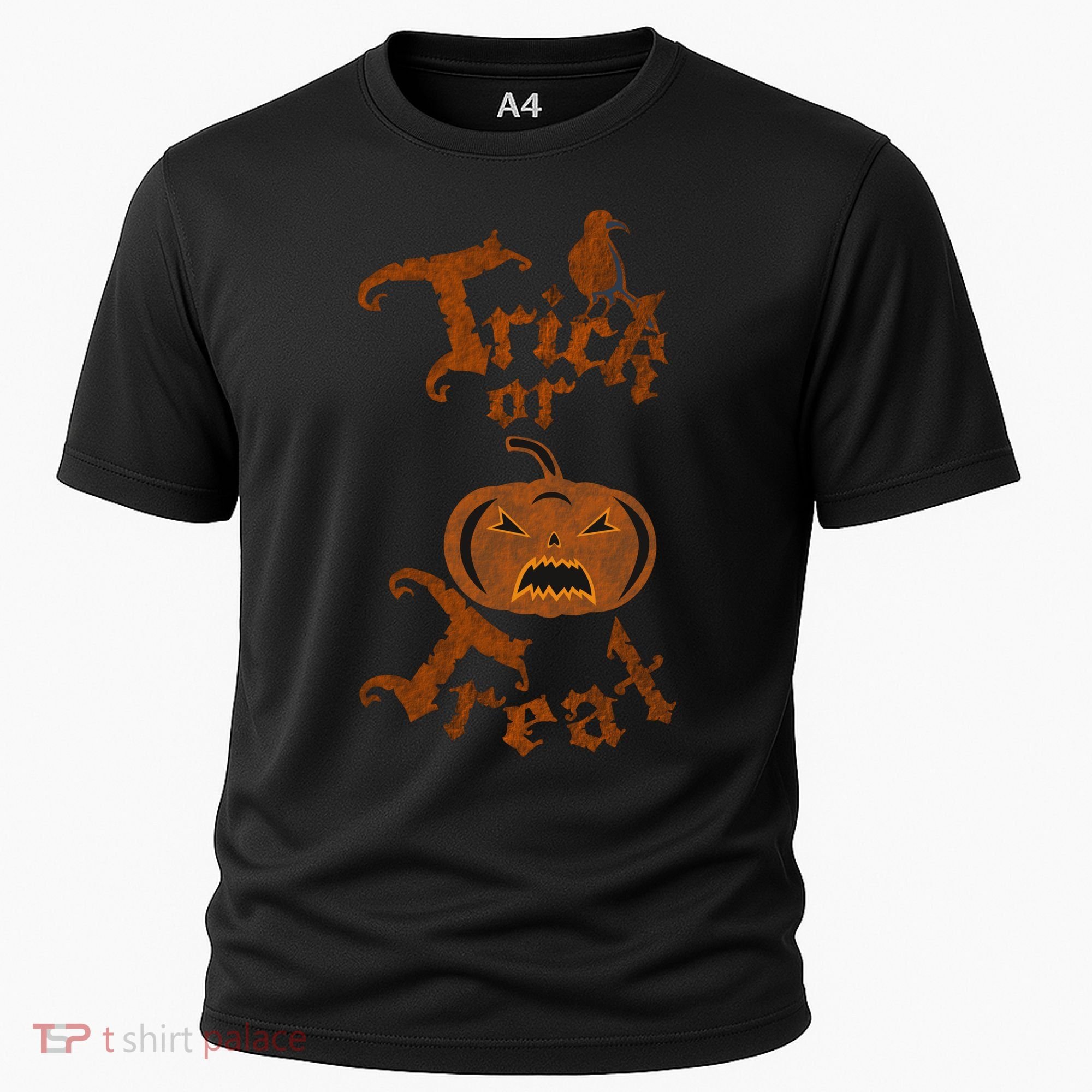 Trick Or Treat Pumpkin Halloween Cooling Performance Crew T-Shirt