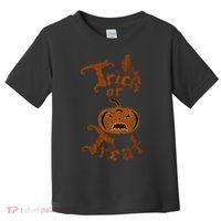 Trick Or Treat Pumpkin Halloween Toddler T-Shirt thumb 0
