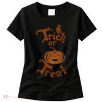 Trick Or Treat Pumpkin Halloween Women's T-Shirt thumb 0