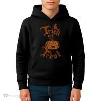 Trick Or Treat Pumpkin Halloween Kids Hoodie thumb 4