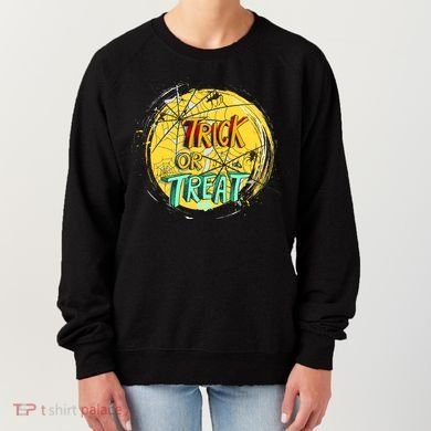 Trick or Treat Spider Web Women's Sweatshirt
