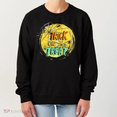 Trick or Treat Spider Web Women's Sweatshirt