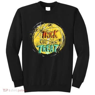 Trick or Treat Spider Web Sweatshirt