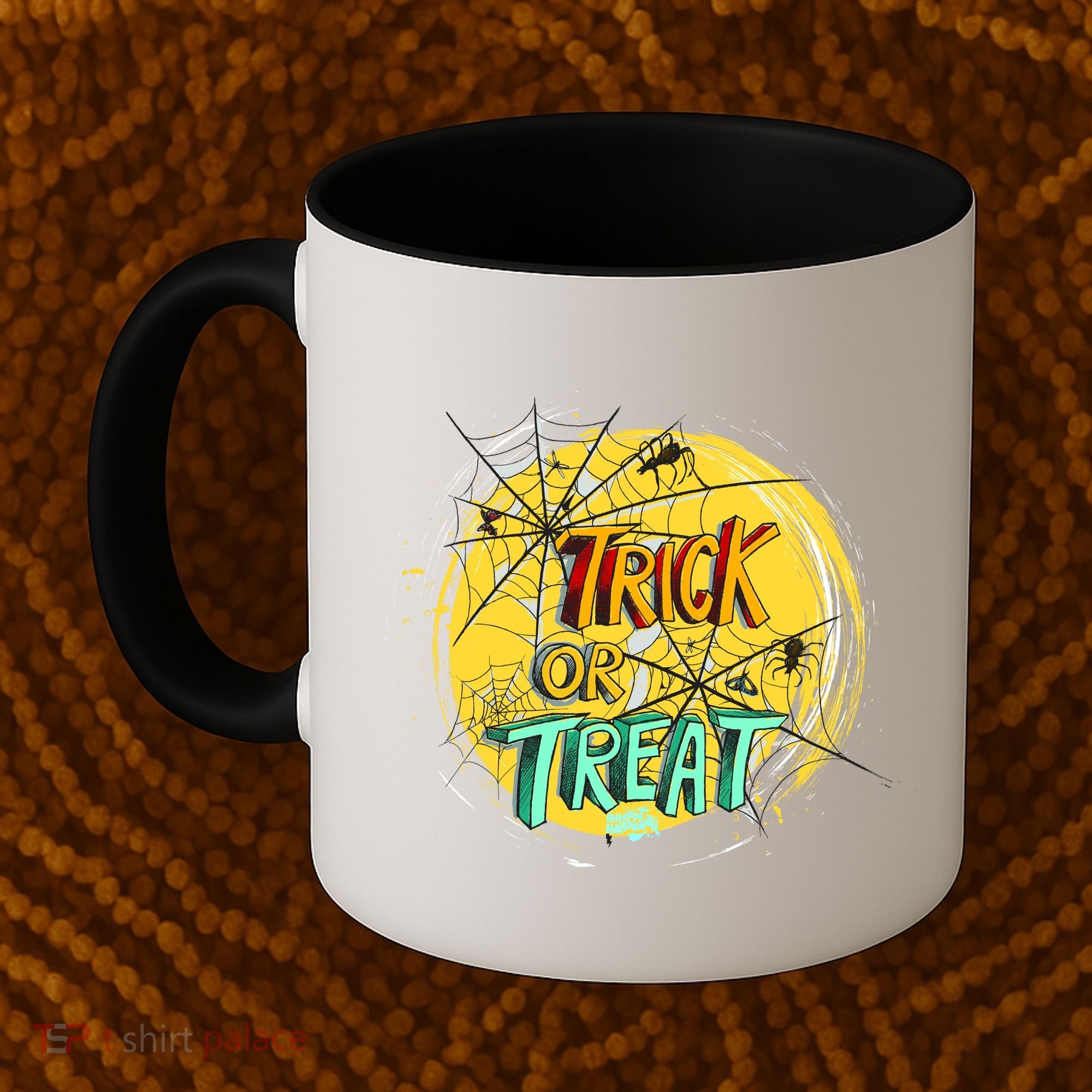 Trick or Treat Spider Web Coffee Mug