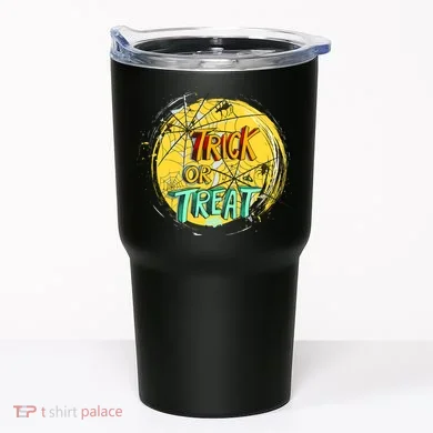 Trick or Treat Spider Web Tumbler