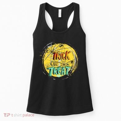 Trick or Treat Spider Web Women's Tank Top