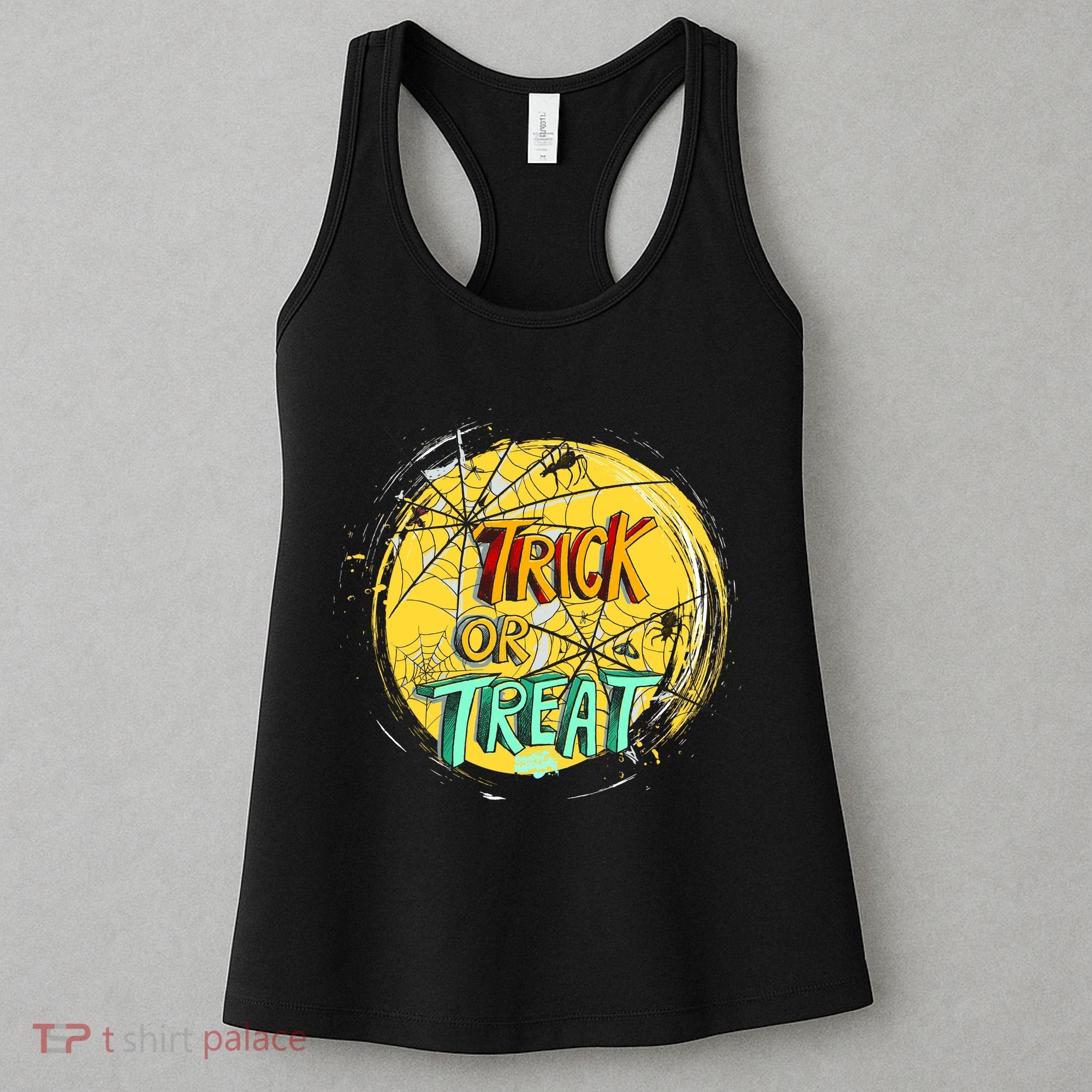 Trick or Treat Spider Web Women's Tank Top