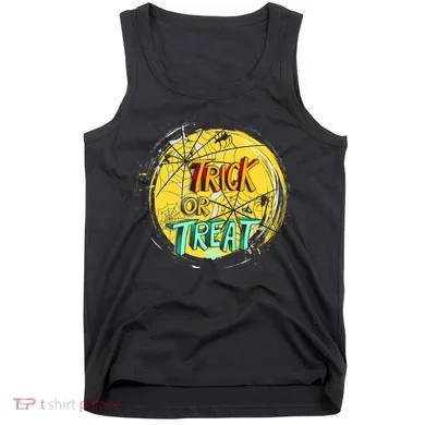 Trick or Treat Spider Web Tank Top