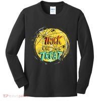 Trick or Treat Spider Web Kids Long Sleeve Shirt thumb 0