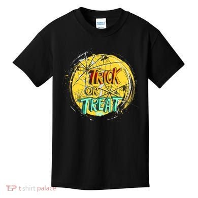 Trick or Treat Spider Web Kids T-Shirt