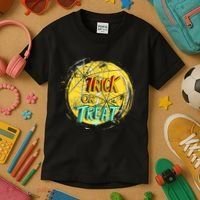 Trick or Treat Spider Web Kids T-Shirt thumb 3