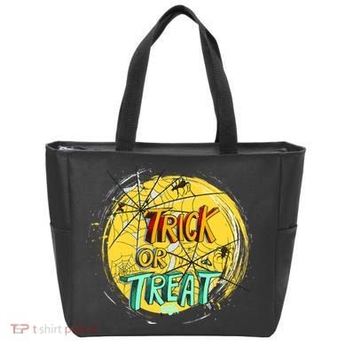 Trick or Treat Spider Web Tote Bag