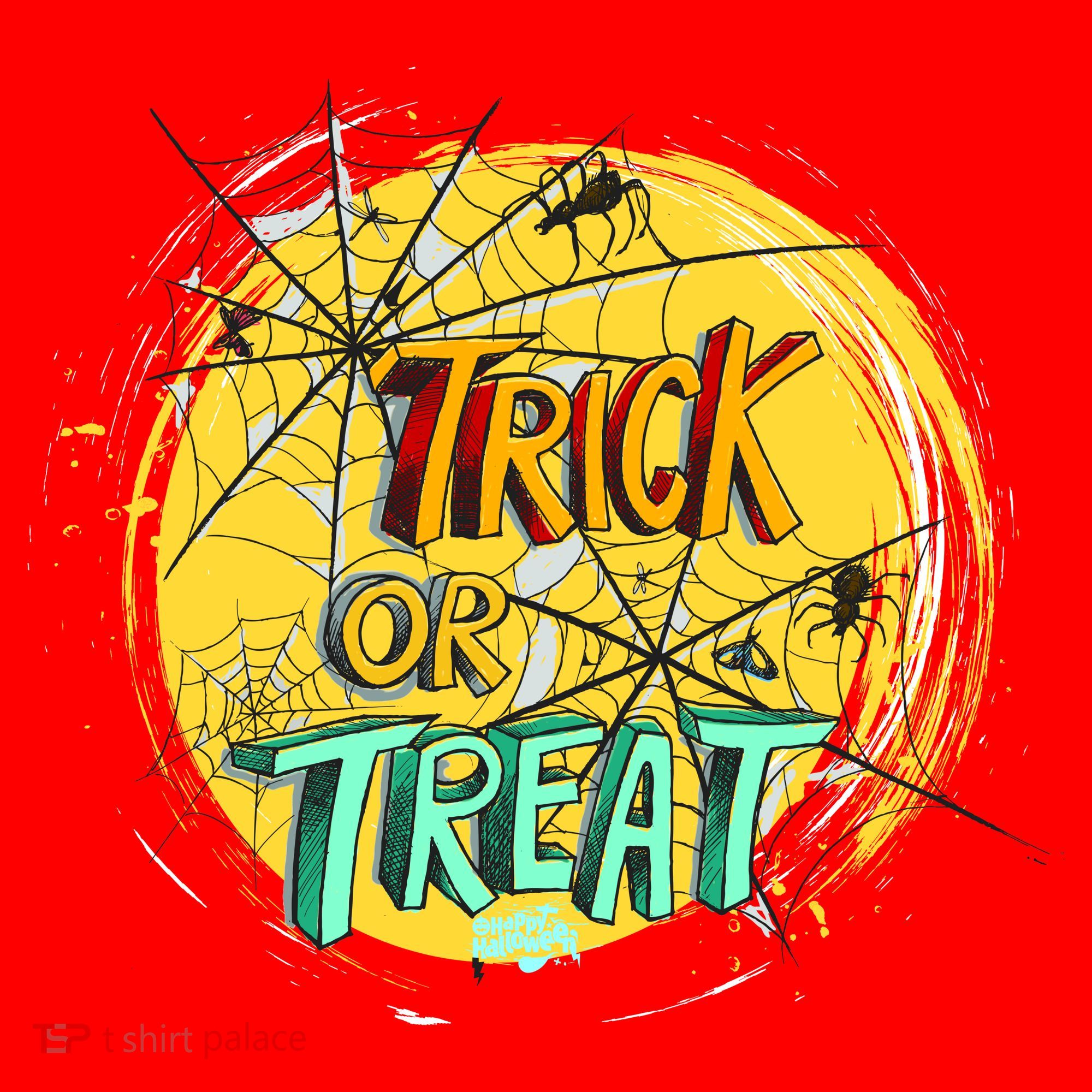 Trick or Treat Spider Web Santa Hat