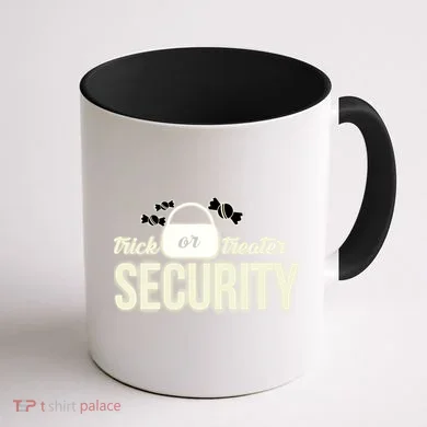 Trick or Treater Security Coffee Mug back