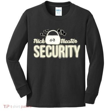 Trick or Treater Security Kids Long Sleeve Shirt