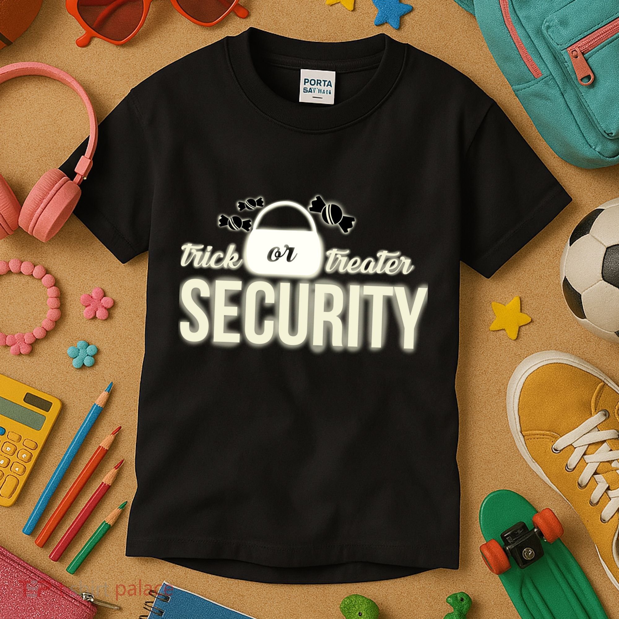Trick or Treater Security Kids T-Shirt