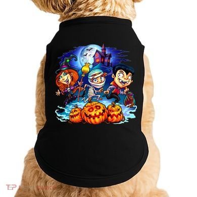 Trick-or-Treaters Halloween Doggie Tank