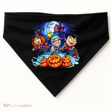 Trick-or-Treaters Halloween USA-Made Doggie Bandana