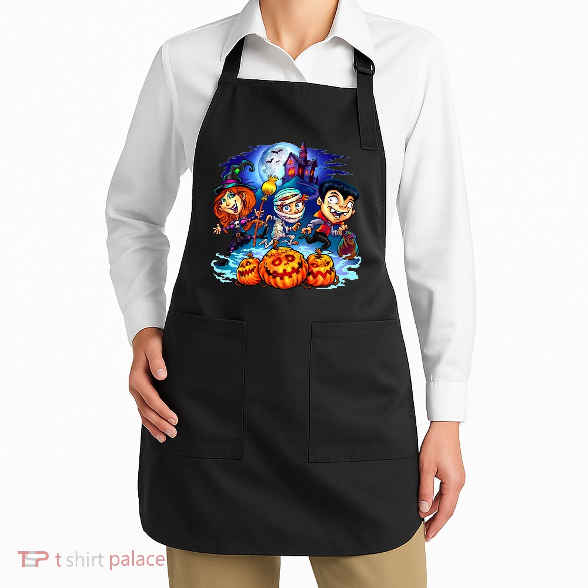 Trick-or-Treaters Halloween Apron