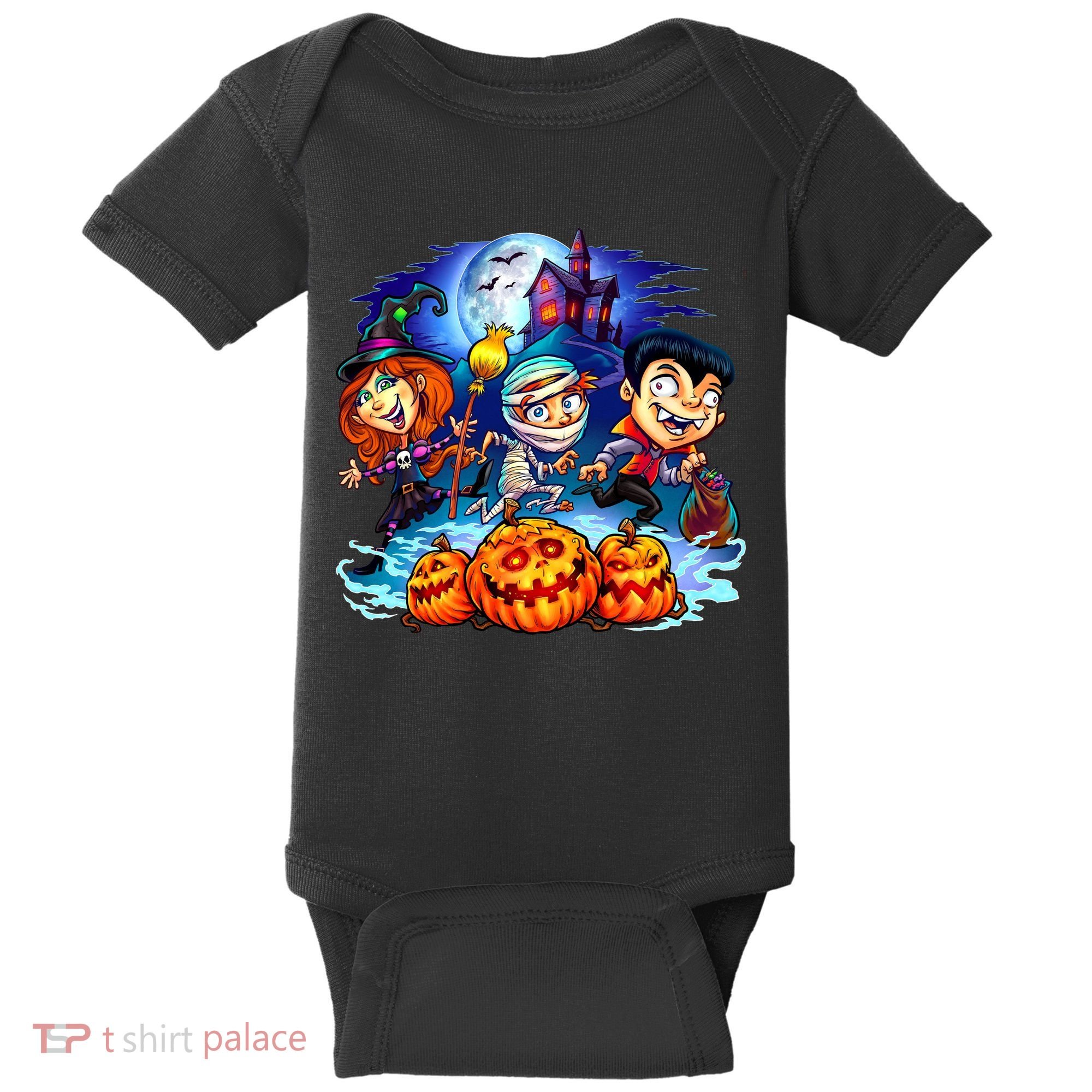 Trick-or-Treaters Halloween Baby Bodysuit