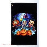 Trick-or-Treaters Halloween Golf Towel thumb 0