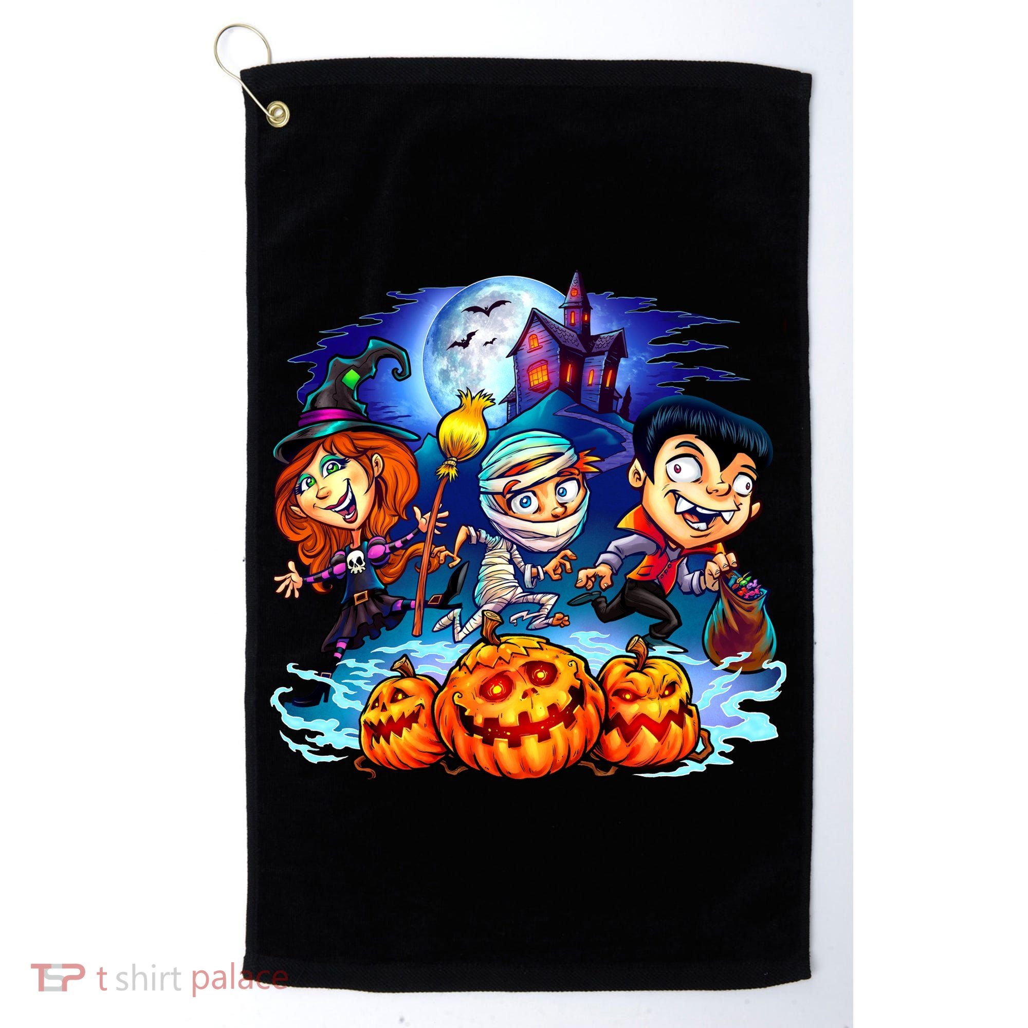Trick-or-Treaters Halloween Golf Towel