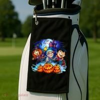 Trick-or-Treaters Halloween Golf Towel thumb 2
