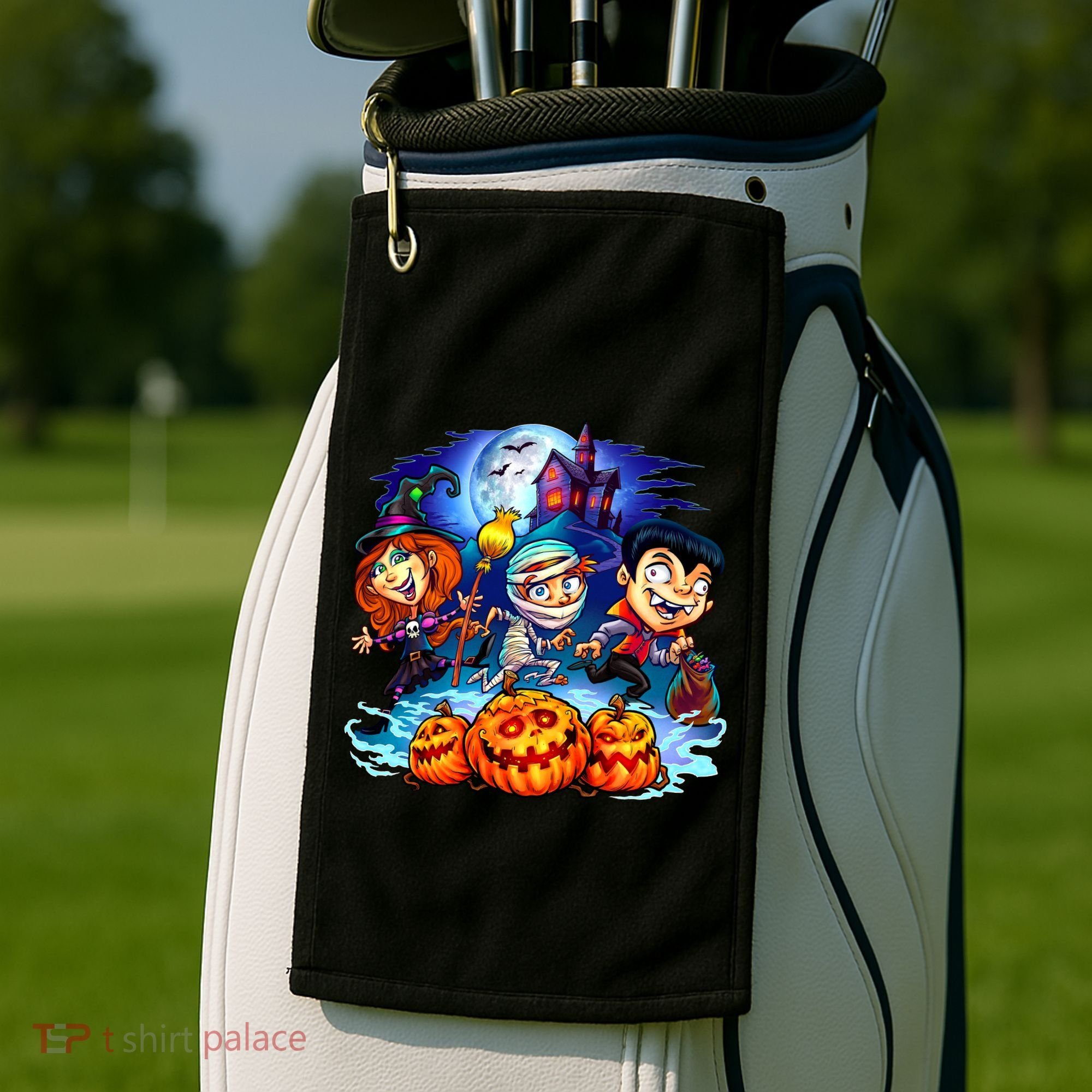 Trick-or-Treaters Halloween Golf Towel