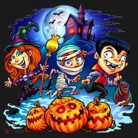 Trick-or-Treaters Halloween Kids T-Shirt thumb 4