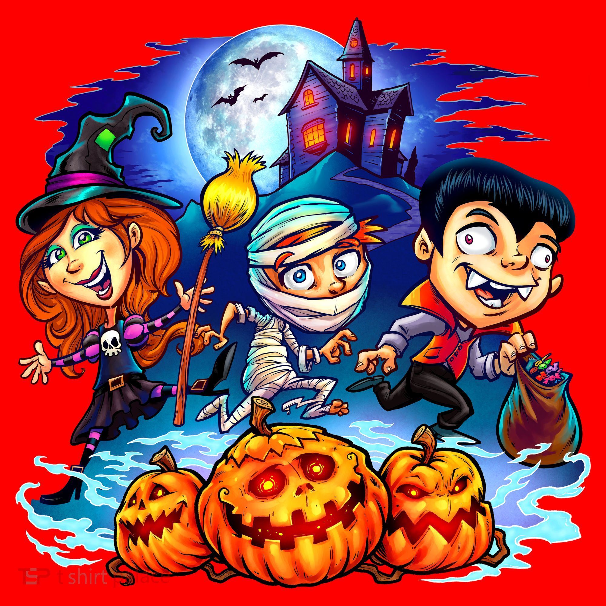 Trick-or-Treaters Halloween Santa Hat