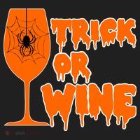 Trick or Wine Halloween Spider Web Hat thumb 2