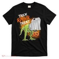 Trick Rawr Treat Halloween T Rex Dinosaur T-Shirt thumb 0