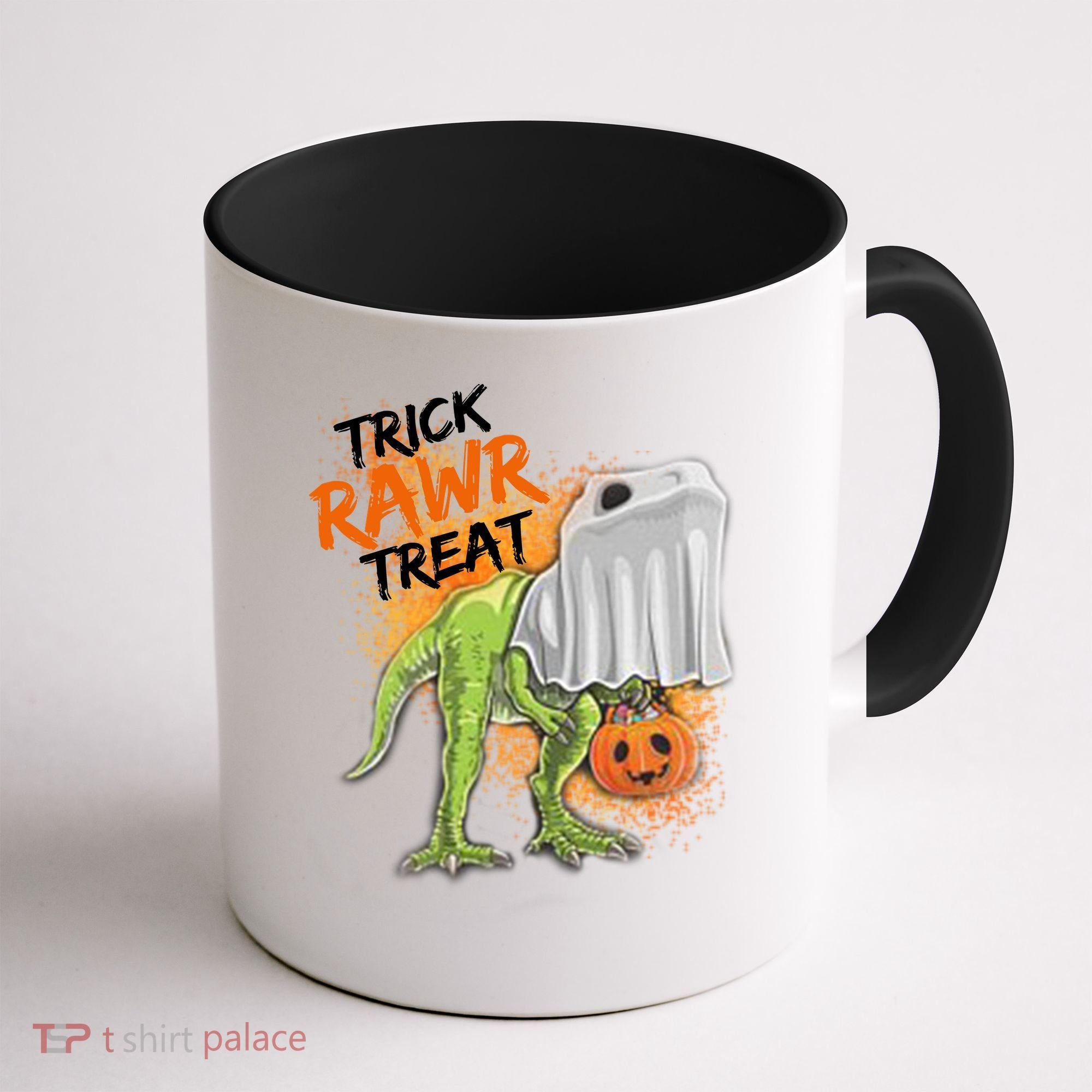 Trick Rawr Treat Halloween T Rex Dinosaur Coffee Mug