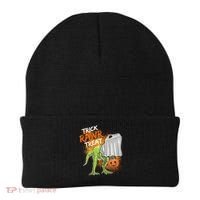 Trick Rawr Treat Halloween T Rex Dinosaur Beanie thumb 0