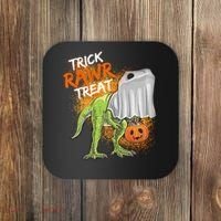 Trick Rawr Treat Halloween T Rex Dinosaur Coaster thumb 0