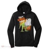 Trick Rawr Treat Halloween T Rex Dinosaur Women's Hoodie thumb 0
