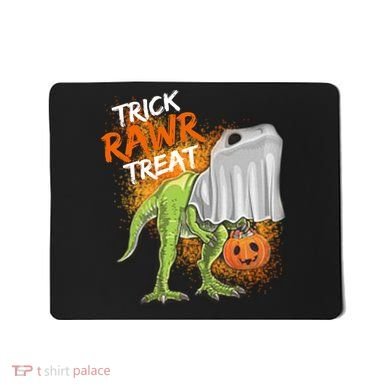 Trick Rawr Treat Halloween T Rex Dinosaur Mousepad