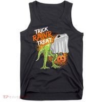 Trick Rawr Treat Halloween T Rex Dinosaur Tank Top thumb 0