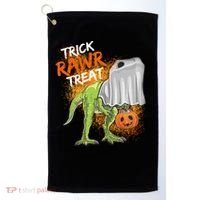Trick Rawr Treat Halloween T Rex Dinosaur Golf Towel thumb 0
