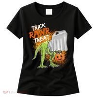 Trick Rawr Treat Halloween T Rex Dinosaur Women's T-Shirt thumb 0
