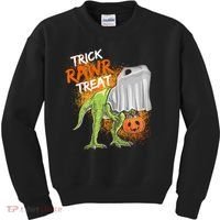 Trick Rawr Treat Halloween T Rex Dinosaur Kids Sweatshirt thumb 0
