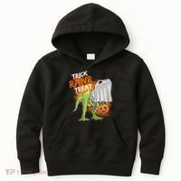 Trick Rawr Treat Halloween T Rex Dinosaur Kids Hoodie thumb 0