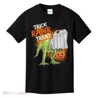 Trick Rawr Treat Halloween T Rex Dinosaur Kids T-Shirt thumb 0