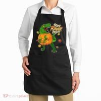 Trick RAWR Treat T-Rex Funny Halloween Apron thumb 2